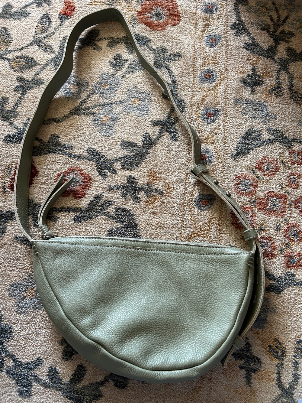 The Sak Blue/Green Leather Crossbody Bag